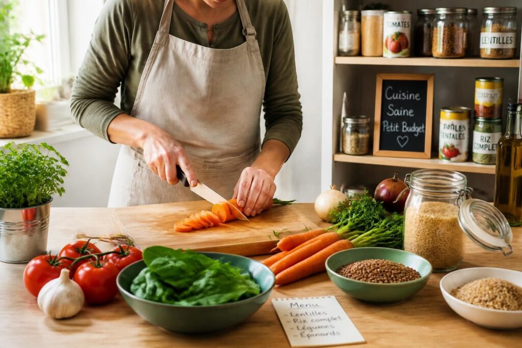 Cuisiner avec un petit budget tout en mangeant équilibré