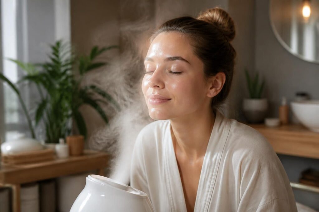découvrez les bienfaits du bain de vapeur visage pour nettoyer en profondeur votre peau et révéler un teint naturellement éclatant et revitalisé.