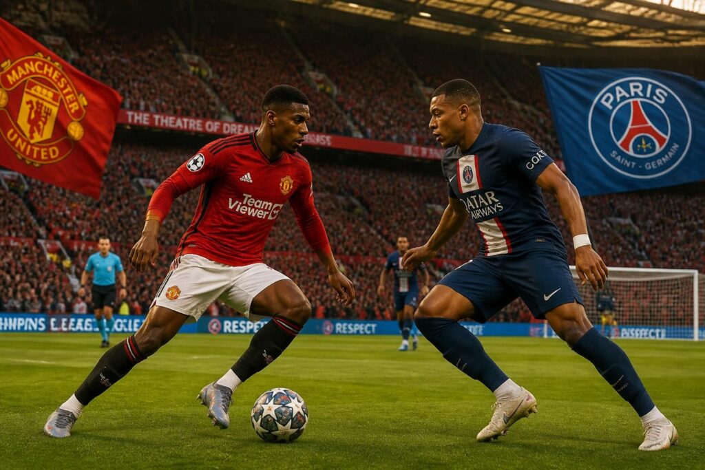 découvrez l'aperçu du duel tant attendu entre manchester united et le paris saint-germain, analyse des forces en présence, enjeux du match et pronostics.