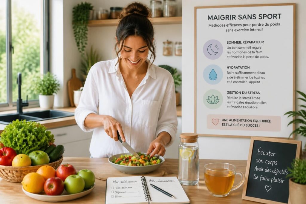 découvrez des méthodes efficaces pour maigrir sans sport et perdre du poids sans effort intense. astuces faciles à intégrer au quotidien pour une silhouette plus légère.