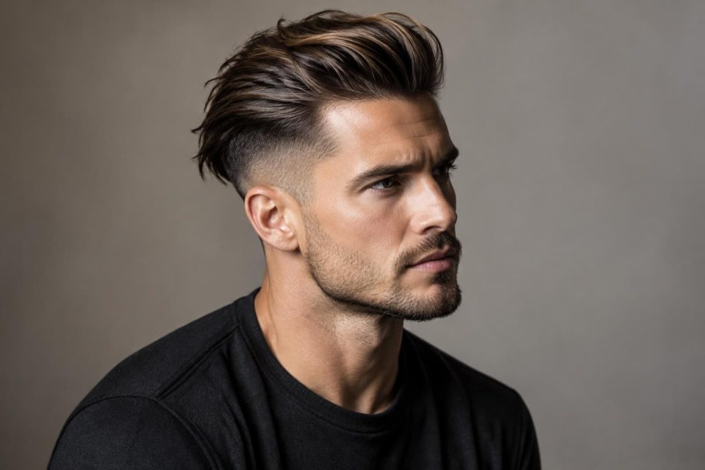 Undercut homme sur cheveux mi-longs, la coupe qui structure